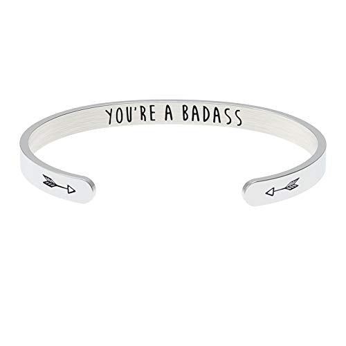 Friend Gifts for Women Funny Small Gifts for Women Best Friend Birthday Female Friendship Gifts for Women Friends Bestie BFF Sister Woman Her - Fun Hidden Message Bracelet