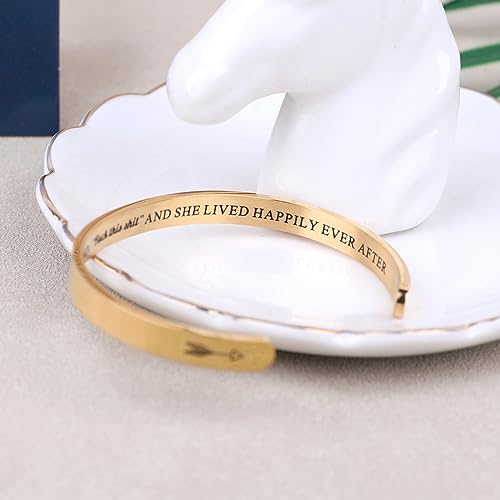 Friend Gifts for Women Funny Small Gifts for Women Best Friend Birthday Female Friendship Gifts for Women Friends Bestie BFF Sister Woman Her - Fun Hidden Message Bracelet