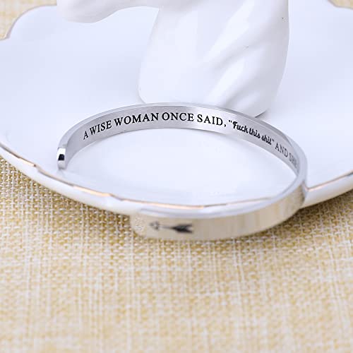 Friend Gifts for Women Funny Small Gifts for Women Best Friend Birthday Female Friendship Gifts for Women Friends Bestie BFF Sister Woman Her - Fun Hidden Message Bracelet