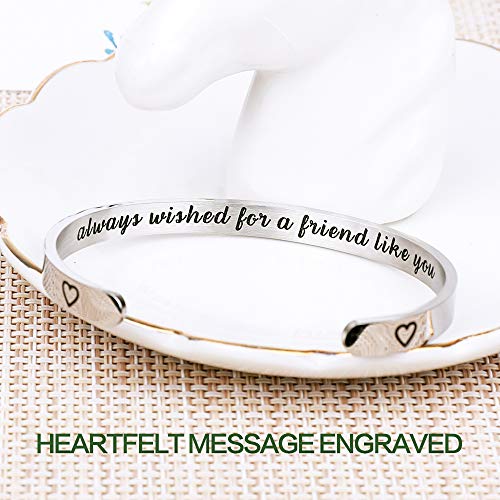 Friend Gifts for Women Funny Small Gifts for Women Best Friend Birthday Female Friendship Gifts for Women Friends Bestie BFF Sister Woman Her - Fun Hidden Message Bracelet