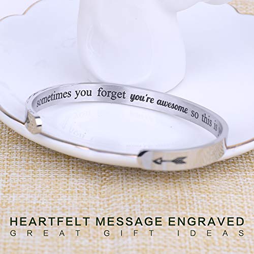 Friend Gifts for Women Funny Small Gifts for Women Best Friend Birthday Female Friendship Gifts for Women Friends Bestie BFF Sister Woman Her - Fun Hidden Message Bracelet