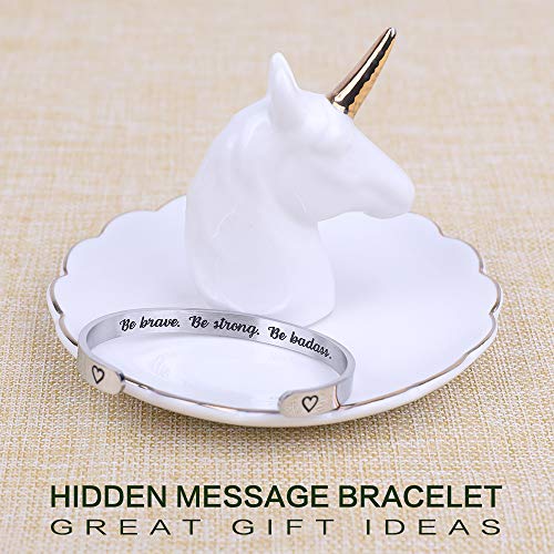 Friend Gifts for Women Funny Small Gifts for Women Best Friend Birthday Female Friendship Gifts for Women Friends Bestie BFF Sister Woman Her - Fun Hidden Message Bracelet