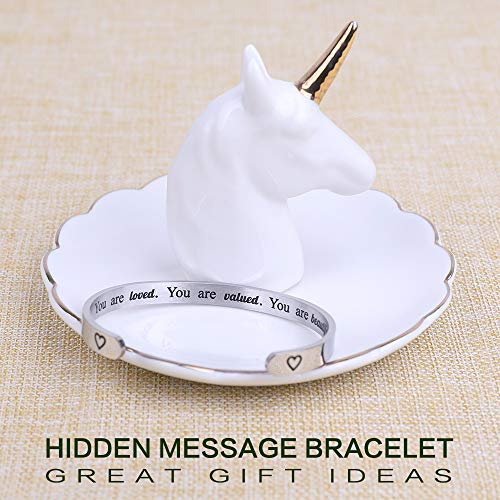 Friend Gifts for Women Funny Small Gifts for Women Best Friend Birthday Female Friendship Gifts for Women Friends Bestie BFF Sister Woman Her - Fun Hidden Message Bracelet