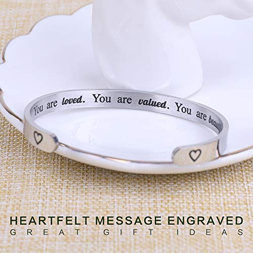 Friend Gifts for Women Funny Small Gifts for Women Best Friend Birthday Female Friendship Gifts for Women Friends Bestie BFF Sister Woman Her - Fun Hidden Message Bracelet