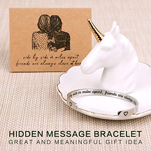 Friend Gifts for Women Funny Small Gifts for Women Best Friend Birthday Female Friendship Gifts for Women Friends Bestie BFF Sister Woman Her - Fun Hidden Message Bracelet