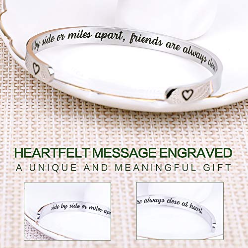 Friend Gifts for Women Funny Small Gifts for Women Best Friend Birthday Female Friendship Gifts for Women Friends Bestie BFF Sister Woman Her - Fun Hidden Message Bracelet