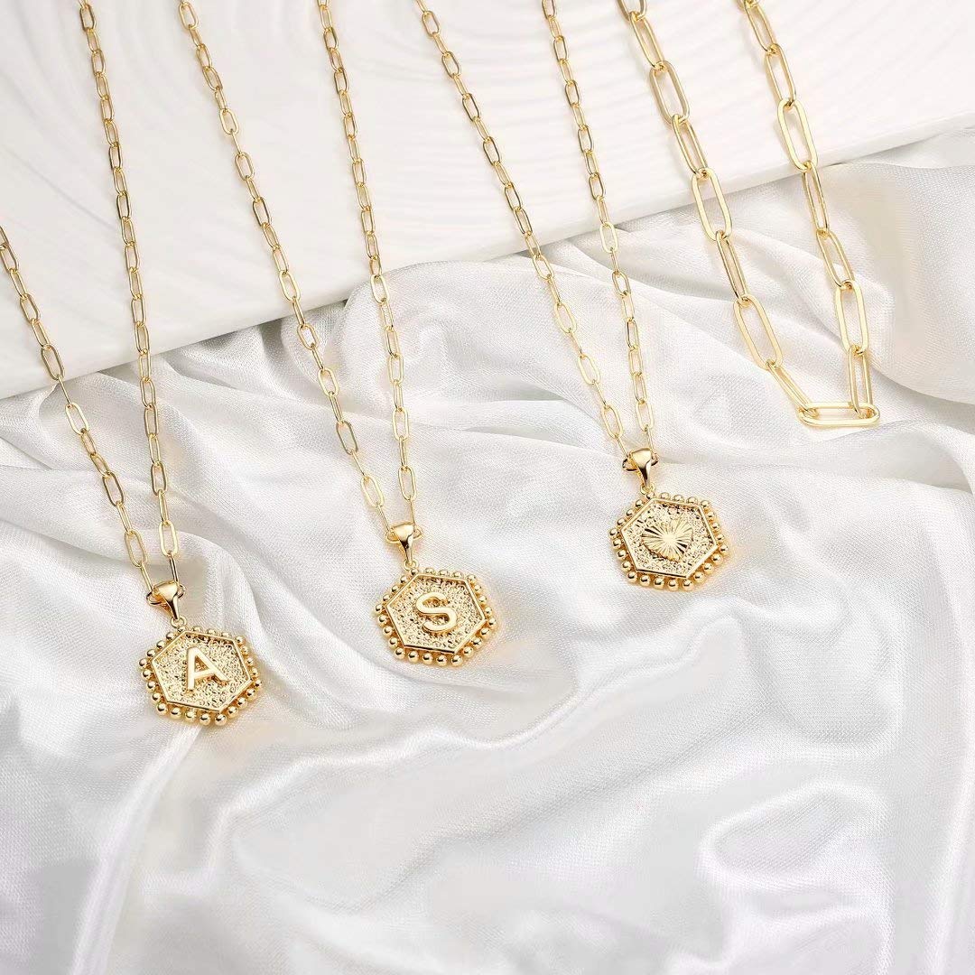 Dainty Layered Initial Necklaces for Women - Teen Girl Gifts for Women Simple Cute Letter Initial T Necklace Choker Necklace Gold Layered Necklaces for Women Girls